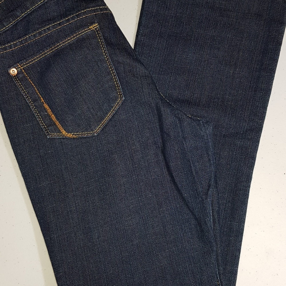 Old Navy THE‎ FLIRT BLUE JEANS Size 6 Regular mid rise Boot Cut (0098)